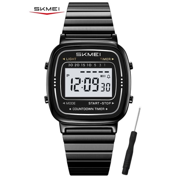 SKMEI Watches for Women Outdoor Sport Digital Watch Waterproof Chronograph Unisex Womens Wristwatch with Alarm/LED Backlight