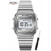 SKMEI Watches for Women Outdoor Sport Digital Watch Waterproof Chronograph Unisex Womens Wristwatch with Alarm/LED Backlight