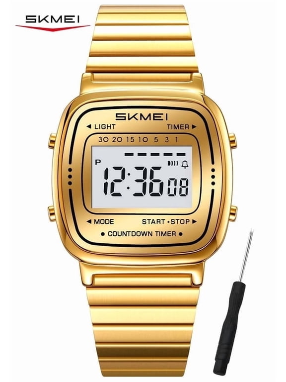 Watches for Women Outdoor Sport Digital Watch Waterproof Chronograph Unisex Womens Wristwatch with Alarm/LED Backlight
