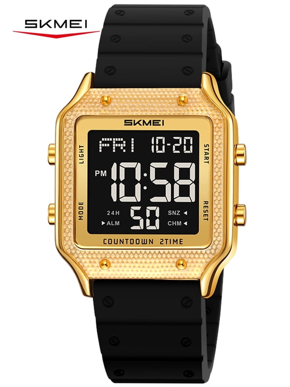 Watches for Women Outdoor Sport Digital Watch Waterproof Chronograph Womens Wristwatch with Alarm/Back Light/Dual Time