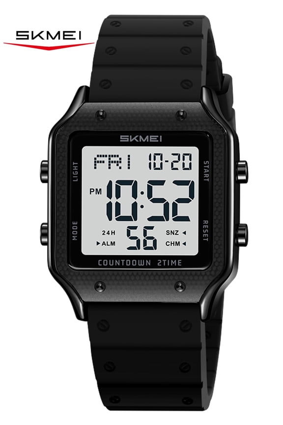 Watches for Women Outdoor Sport Digital Watch Waterproof Chronograph Womens Wristwatch with Alarm/Back Light/Dual Time