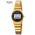 thumbnail image 1 of SKMEI Watches for Women Sport Digital Womens Watch Fashion Ladies Waterproof Stainless Steel Wristwatch with Alarm LED Back Light, 1 of 9