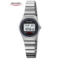 thumbnail image 1 of SKMEI Watches for Women Sport Digital Womens Watch Fashion Ladies Waterproof Stainless Steel Wristwatch with Alarm LED Back Light, 1 of 9