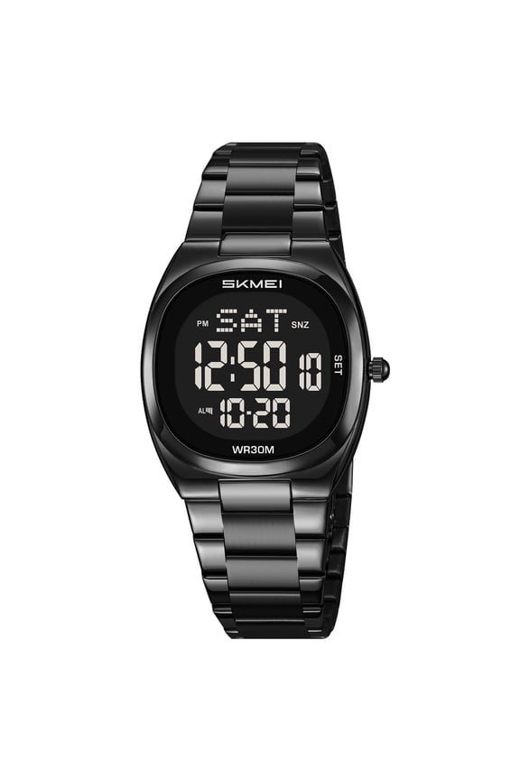 Watches for Women Sport Digital Womens Watch Waterproof with Stainless Steel Strap Alarm Countdown Dual Time