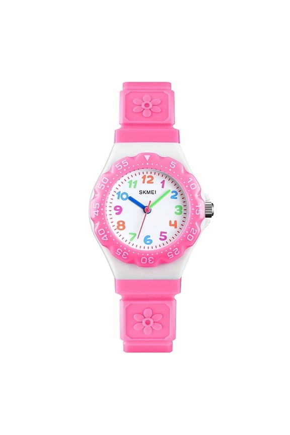 Wom Watch, Waterproof Sport Watch , Birthday Gifts for 7-10-12-Year-Old, Pink
