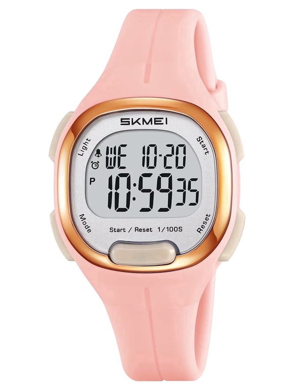 Women Watch Digital Chronograph Watch Multifunctional Waterproof Sports Watch for Women with Alarm Stopwatch Back Light