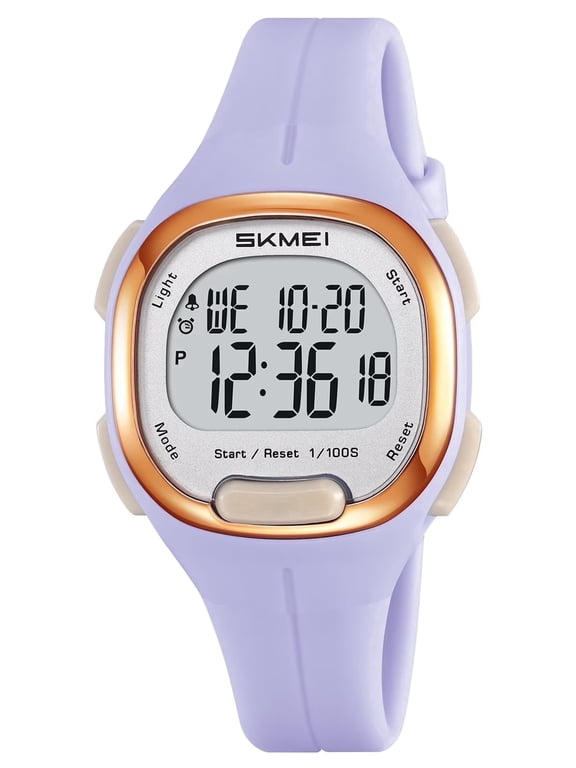 Women Watch Digital Chronograph Watch Multifunctional Waterproof Sports Watch for Women with Alarm Stopwatch Back Light
