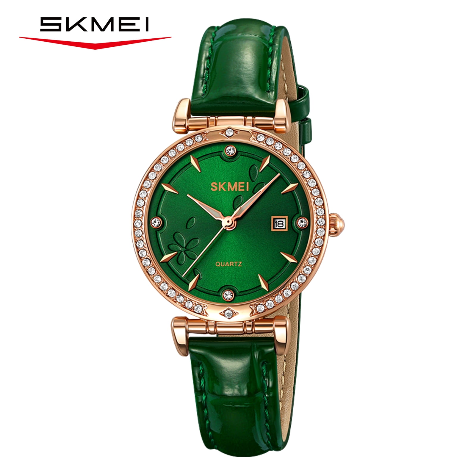 SKMEI Women s Watches Ladies Classic Simple Leather Analog Quartz Female Wrist Watch Casual Dress Watches