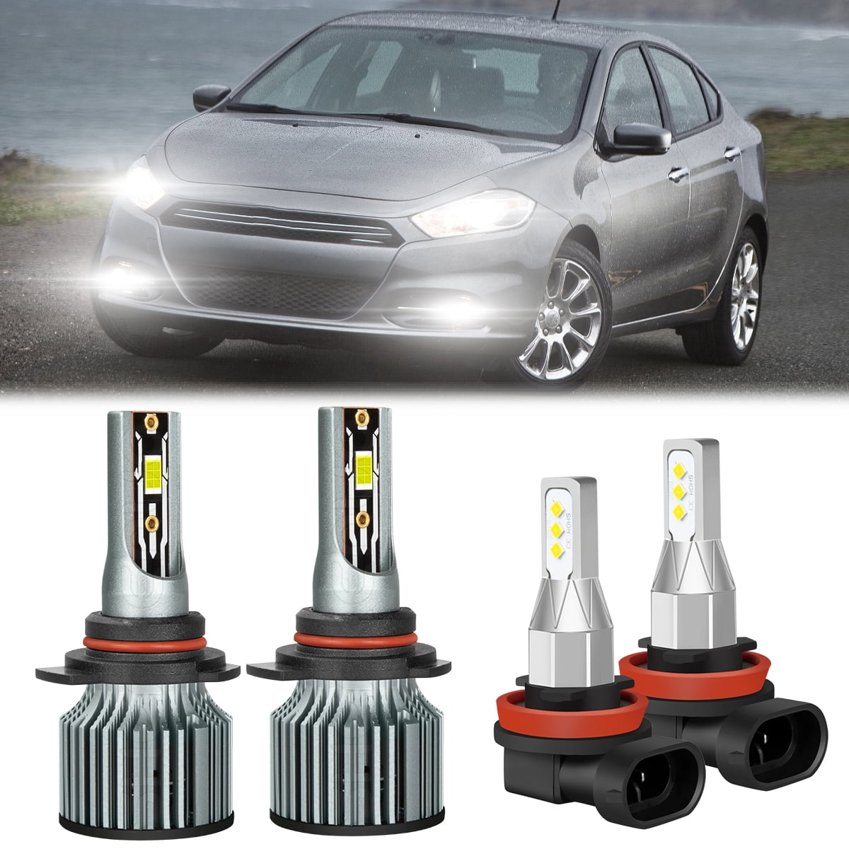 ORACLE Lighting 2013-2016 Dodge Dart Headlight LED Project Halo Kit