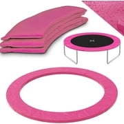 وسادة ترامبولين مستديرة قابلة للطي بطول 12 قدمًا من SKOK، غطاء زنبركي مقاوم للماء، PVC، حزام مرن