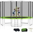 thumbnail image 1 of SKOK 14FT Trampoline with 1000LBS Capacity, Waterproof and Heavy Duty, Apple Green, 1 of 7