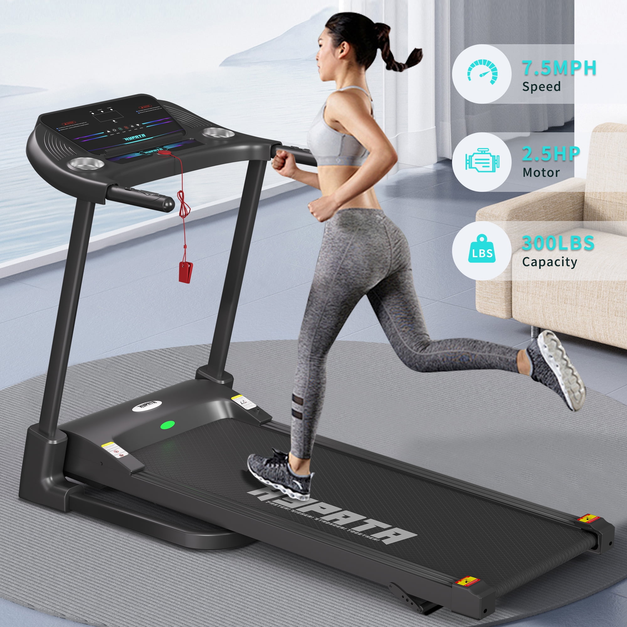 SKOK 2.5HP Folding Treadmill with 300lb Capacity Djibouti Ubuy