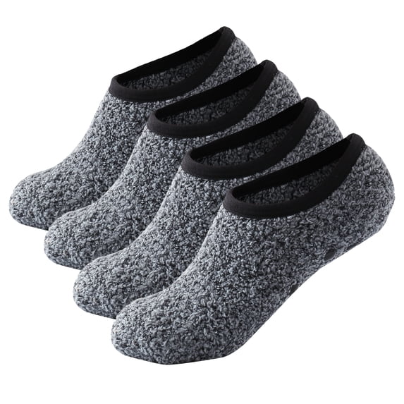 SKOLA Cozy Winter Fuzzy Women Socks Grip Slippers Fluffy House Non Skid Microfiber Socks