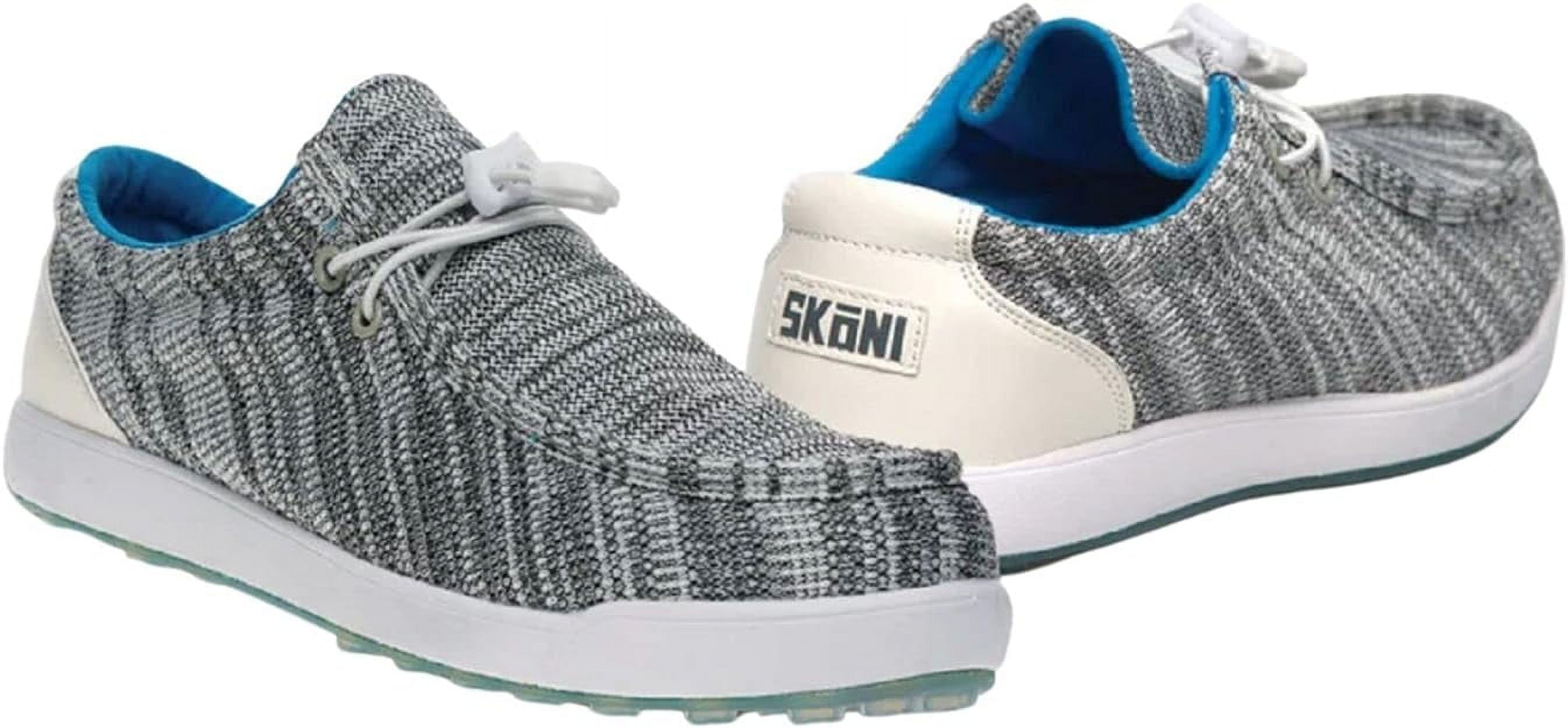 Skoni Spikeless Golf Loafers Grey Knit Slip‎ On Shoes Size 9 SKONI Men main image 4