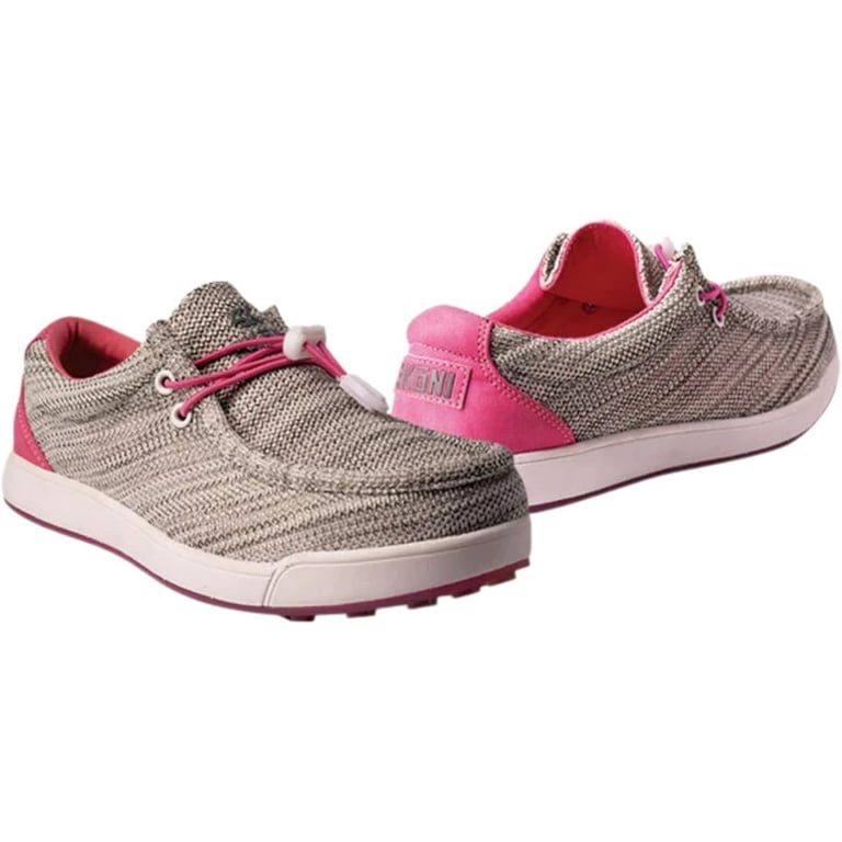 SKONI Women s Slip On Lightweight Moc Toe Golf Shoe Walmart