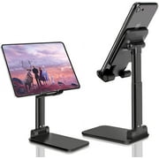 SKONYON Cell Phone Stand Angle Height Adjustable Cell Phone Stand for Desk Foldable Cell Phone Holder