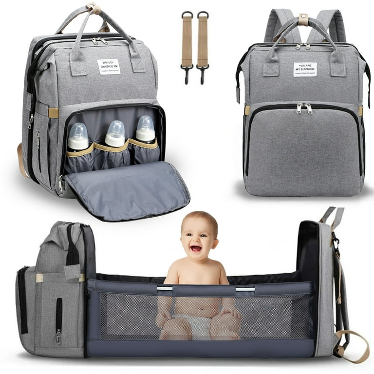 SKONYON Diaper Bag Backpack, Large Diaper Baby Bag with Changing