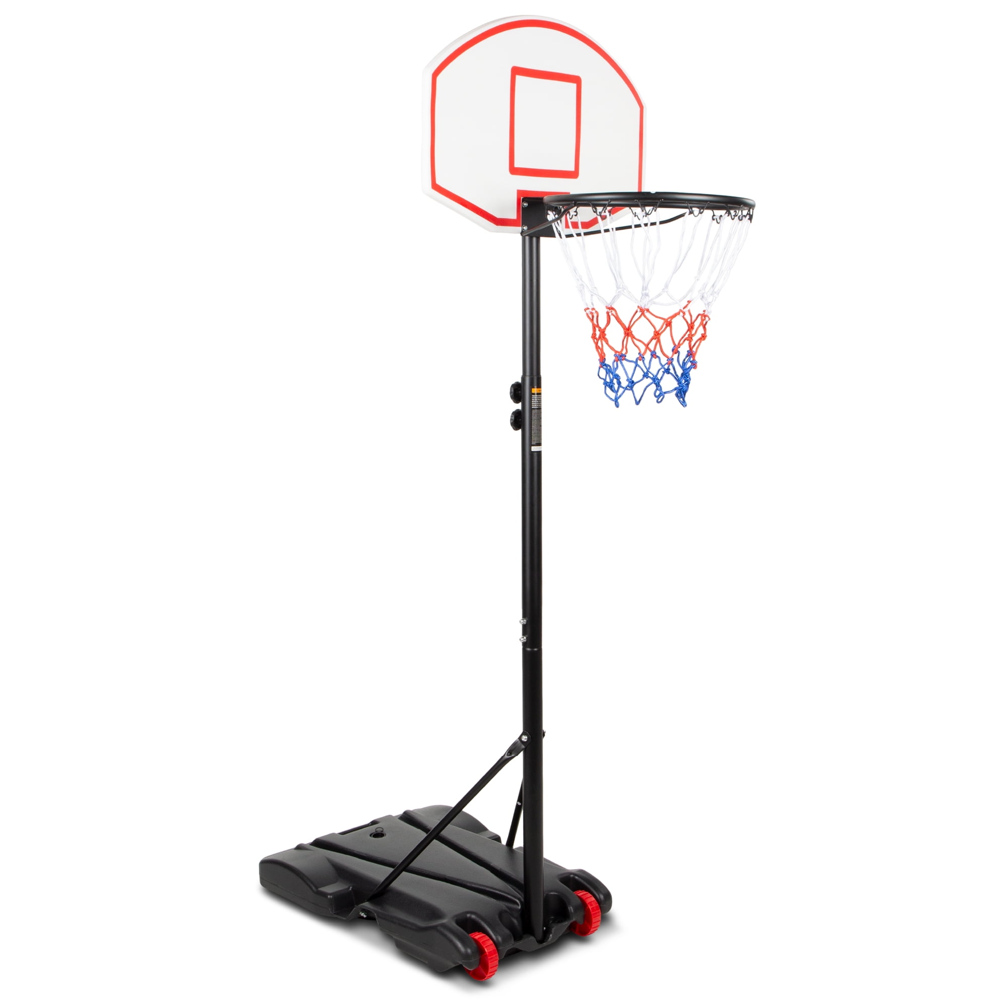 Syd Klimatiske bjerge Udholde SKONYON Portable Basketball Hoop Kids Height-Adjustable(5.5ft-6.8ft) with  Wheels - Brown - Walmart.com