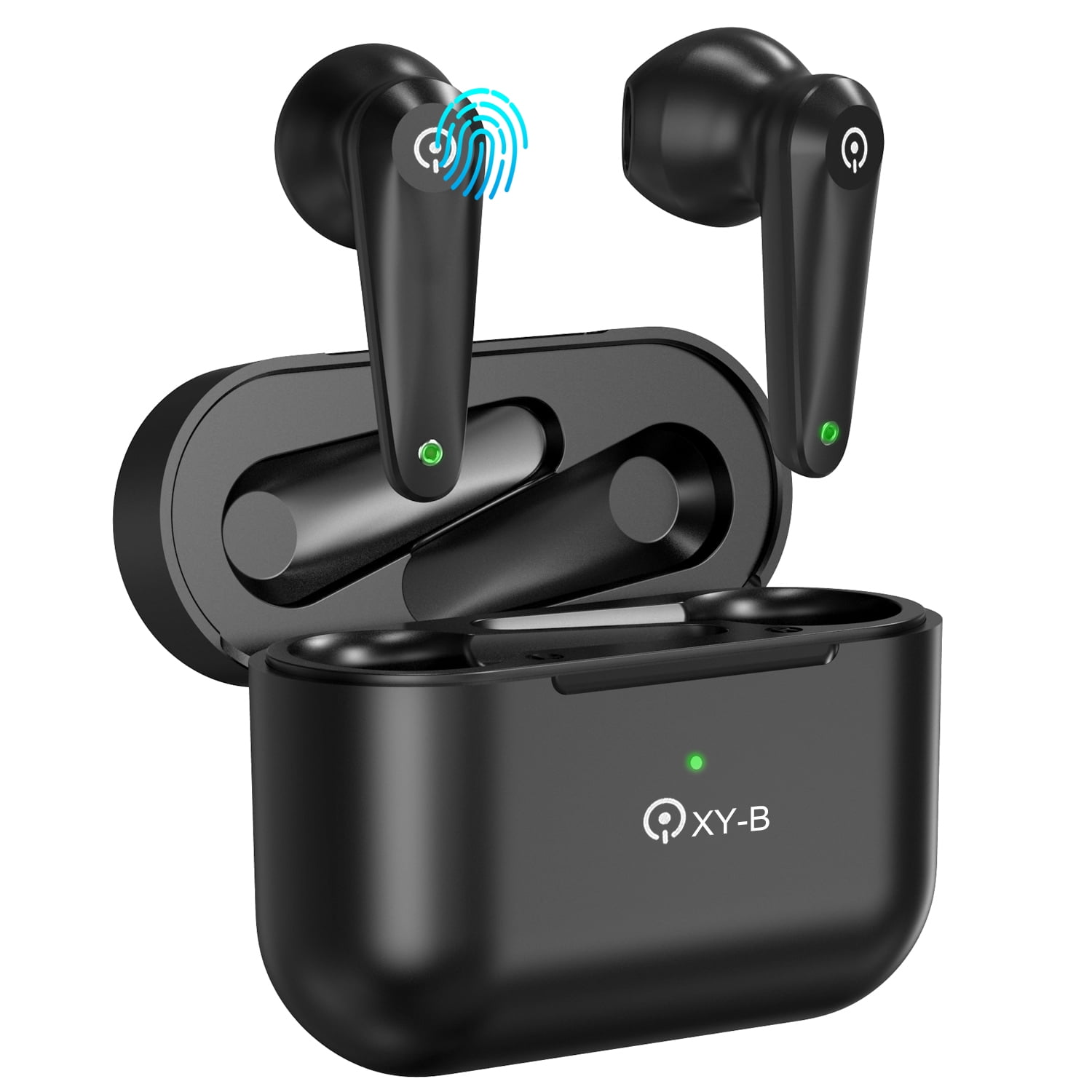 SKONYON Wireless Earbuds Bluetooth 5.0 Wireless Headphones IPX6 Waterproof in-Ear Sport Earphone(Black)