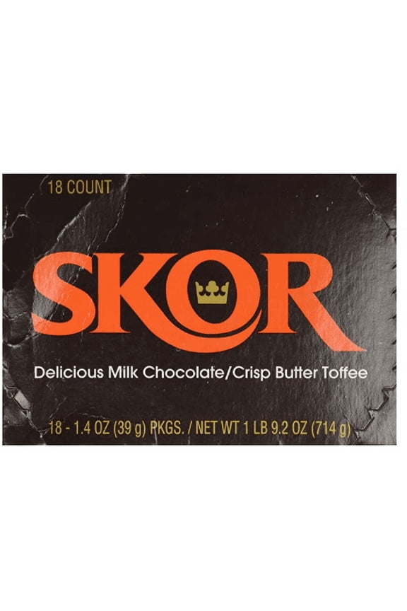Milk Chocolate Covered Butter Toffee Candy, Halloween, 1.4 oz Bar (36)(two pack 18 CT)