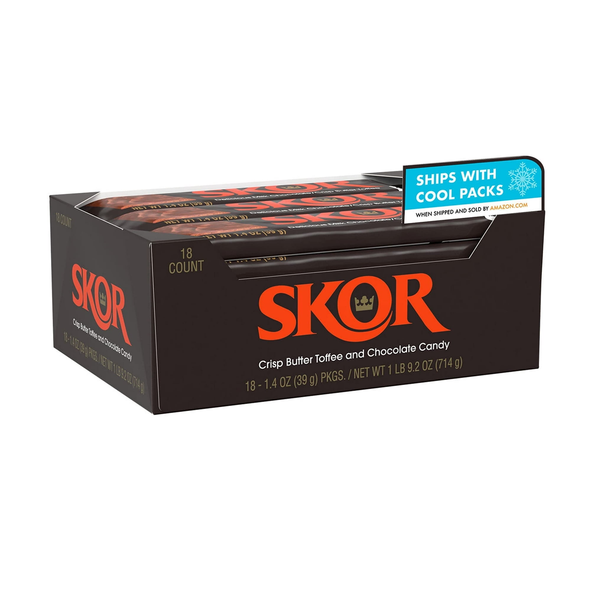 SKOR Milk Chocolate And Crisp Butter Toffee Individually Wrapped Skor milk chocolate and crisp butter toffee individually wrapped