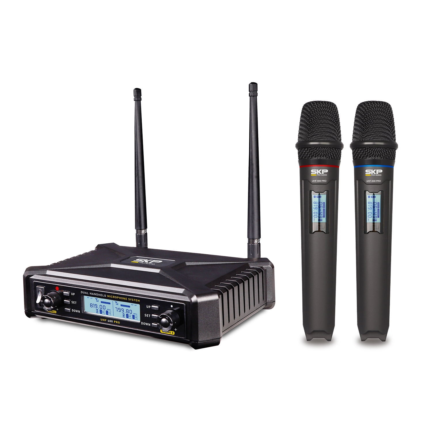 SKP Pro Audio UHF600 PRO Wireless Microphone / 2 microphones / UHF