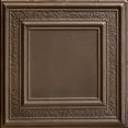 thumbnail image 1 of SKPC509 - Tin Plated Drop-In Ceiling Tile in Bronze (24 Sq.ft/ Pack) - 6 Pieces, 1 of 6