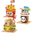 thumbnail image 1 of SKQIT 3-Packs Food Building Blocks Model Set,Cute Simulation Dessert Collection Particle Construction Building Bricks Toy,Home Decor, 1 of 7