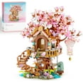 thumbnail image 1 of SKQIT Cherry Blossom Bonsai Tree Building Set, Flowers Tree House Model Sets for Adults, 2200Pcs Micro Bricks Collectible Creative Gifts for Adults, 1 of 13