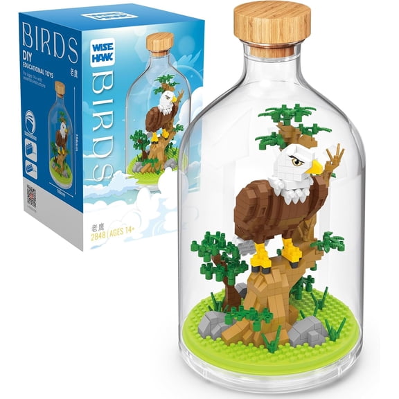 SKQIT Creative Fish Toy Building Set,Adult Mini Animal Friend Set,Party Favors Gift,Animal Lover Office Home Decor Building Block,New Year Easter Birthday Gift