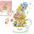 thumbnail image 1 of SKQIT Falls Building Blocks Rotating Music Box Set,Candy Flower Bonsai Botanical Collection with Light,Home Decor, 1 of 14