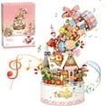thumbnail image 1 of SKQIT Falls Building Blocks Rotating Music Box Set,Candy Flower Bonsai Botanical Collection with Light,Home Decor, 1 of 7