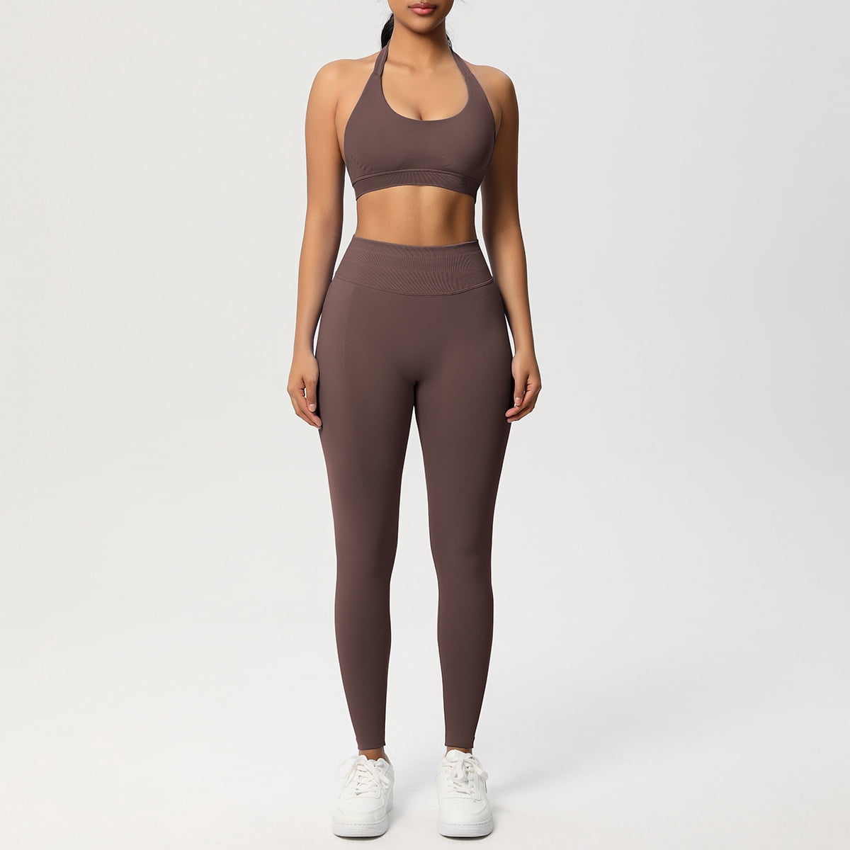 Matching Workout Sets for Women,Breathable Seamless Sport Bras &  Leggings,2 Piece ActiveWear Outfits for Pilates/Gym/Athletic