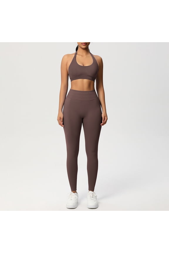 Matching Workout Sets for Women,Breathable Seamless Sport Bras &  Leggings,2 Piece ActiveWear Outfits for Pilates/Gym/Athletic