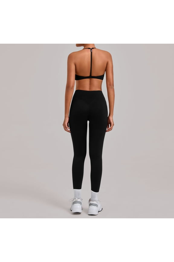 Matching Workout Sets for Women,Breathable Sport Bras & Seamless Leggings,2 Piece ActiveWear Outfits for Pilates/Gym/Athletic