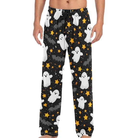 SKQIT Men's Pajama Bottoms Soft Sleep Pant with Pockets Sleep Pj Lounge Pants for Men