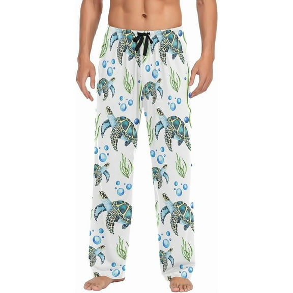 SKQIT Men's Pajama Bottoms Soft Sleep Pant with Pockets Sleep Pj Lounge Pants for Men