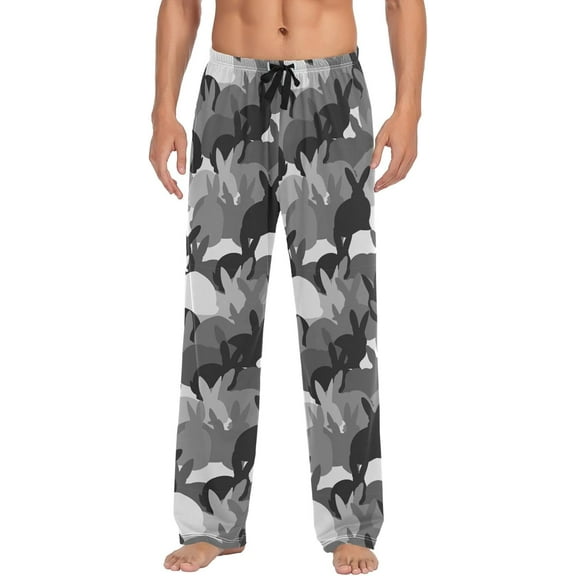 SKQIT Men's Pajama Bottoms Soft Sleep Pant with Pockets Sleep Pj Lounge Pants for Men
