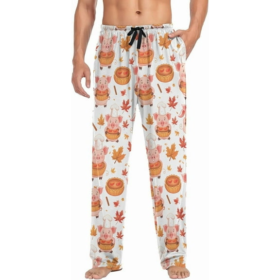 SKQIT Men's Pajama Bottoms Soft Sleep Pant with Pockets Sleep Pj Lounge Pants for Men