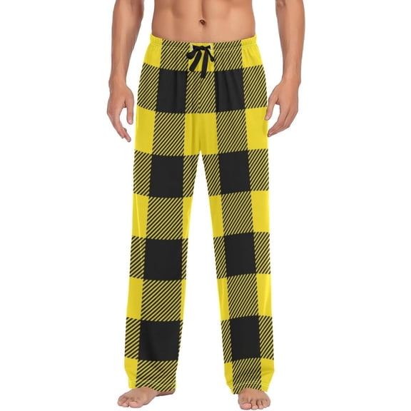SKQIT Men's Pajama Bottoms Soft Sleep Pant with Pockets Sleep Pj Lounge Pants for Men