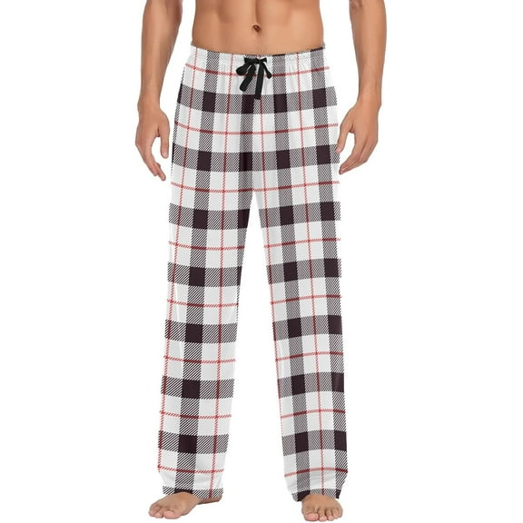 SKQIT Men's Pajama Bottoms Soft Sleep Pant with Pockets Sleep Pj Lounge Pants for Men
