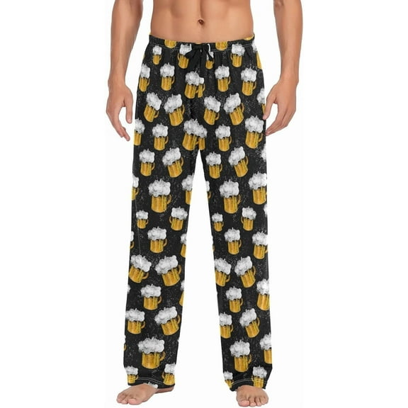 SKQIT Men's Pajama Bottoms Soft Sleep Pant with Pockets Sleep Pj Lounge Pants for Men
