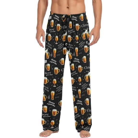 SKQIT Men's Pajama Bottoms Soft Sleep Pant with Pockets Sleep Pj Lounge Pants for Men
