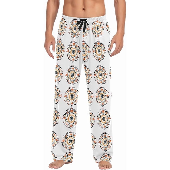 SKQIT Men's Pajama Bottoms Soft Sleep Pant with Pockets Sleep Pj Lounge Pants for Men