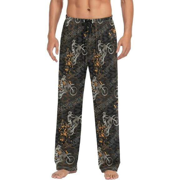SKQIT Men's Pajama Bottoms Soft Sleep Pant with Pockets Sleep Pj Lounge Pants for Men