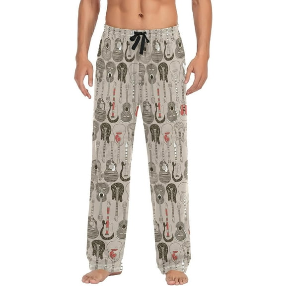 SKQIT Men's Pajama Bottoms Soft Sleep Pant with Pockets Sleep Pj Lounge Pants for Men