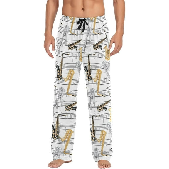 SKQIT Men's Pajama Bottoms Soft Sleep Pant with Pockets Sleep Pj Lounge Pants for Men