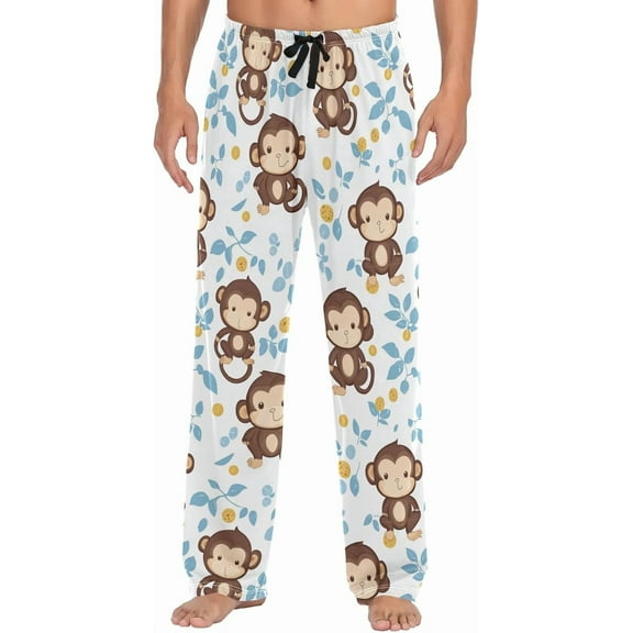 SKQIT Men's Pajama Bottoms Soft Sleep Pant with Pockets Sleep Pj Lounge Pants for Men