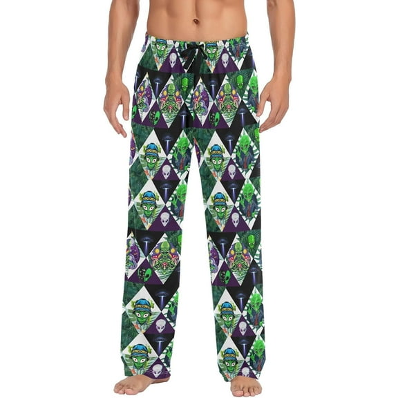 SKQIT Men's Pajama Bottoms Soft Sleep Pant with Pockets Sleep Pj Lounge Pants for Men