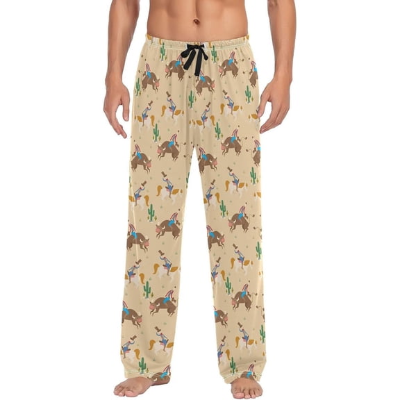 SKQIT Men's Pajama Bottoms Soft Sleep Pant with Pockets Sleep Pj Lounge Pants for Men